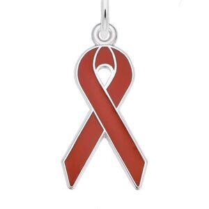 Red Ribbon Awareness Support Charm